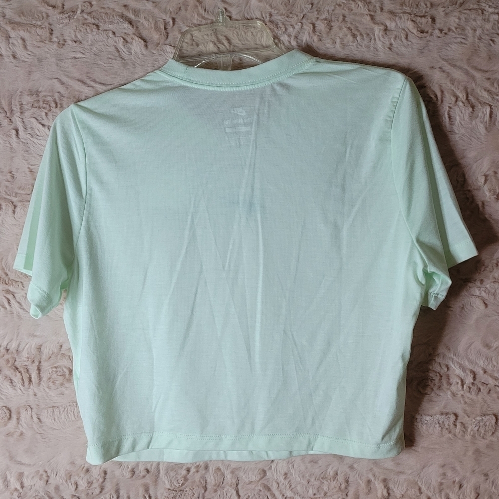 NIKE Tee Crop Top Sz Large Teal - Picture 4 of 4